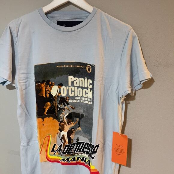 La Detresse Panic Tee in Blaze (Light Blue) - Picture 6 of 9